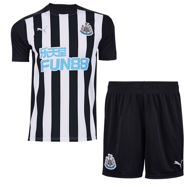 Camiseta Newcastle United Primera Equipación Niños 2020-2021 Blanco Negro